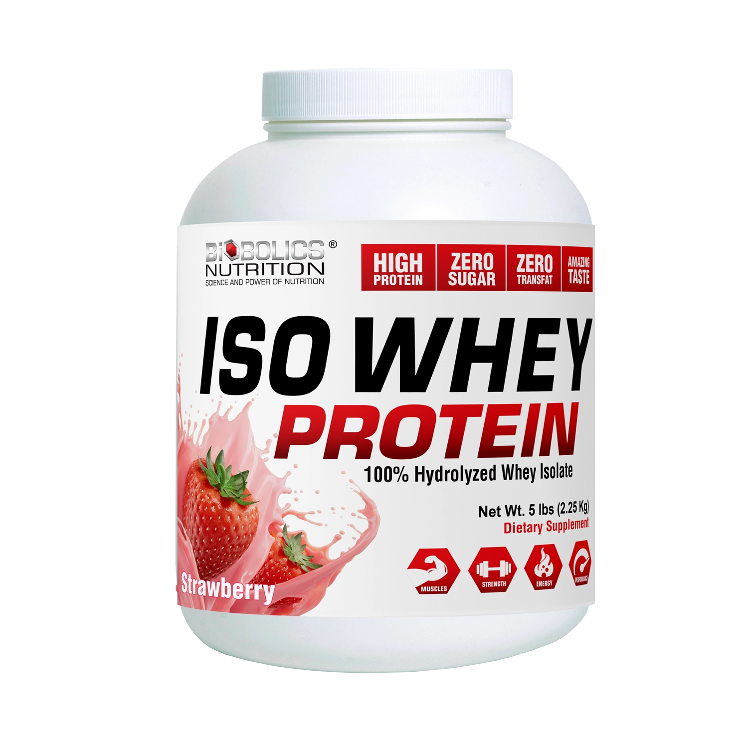 ISO-Whey Protein - Strawberry (5lbs)