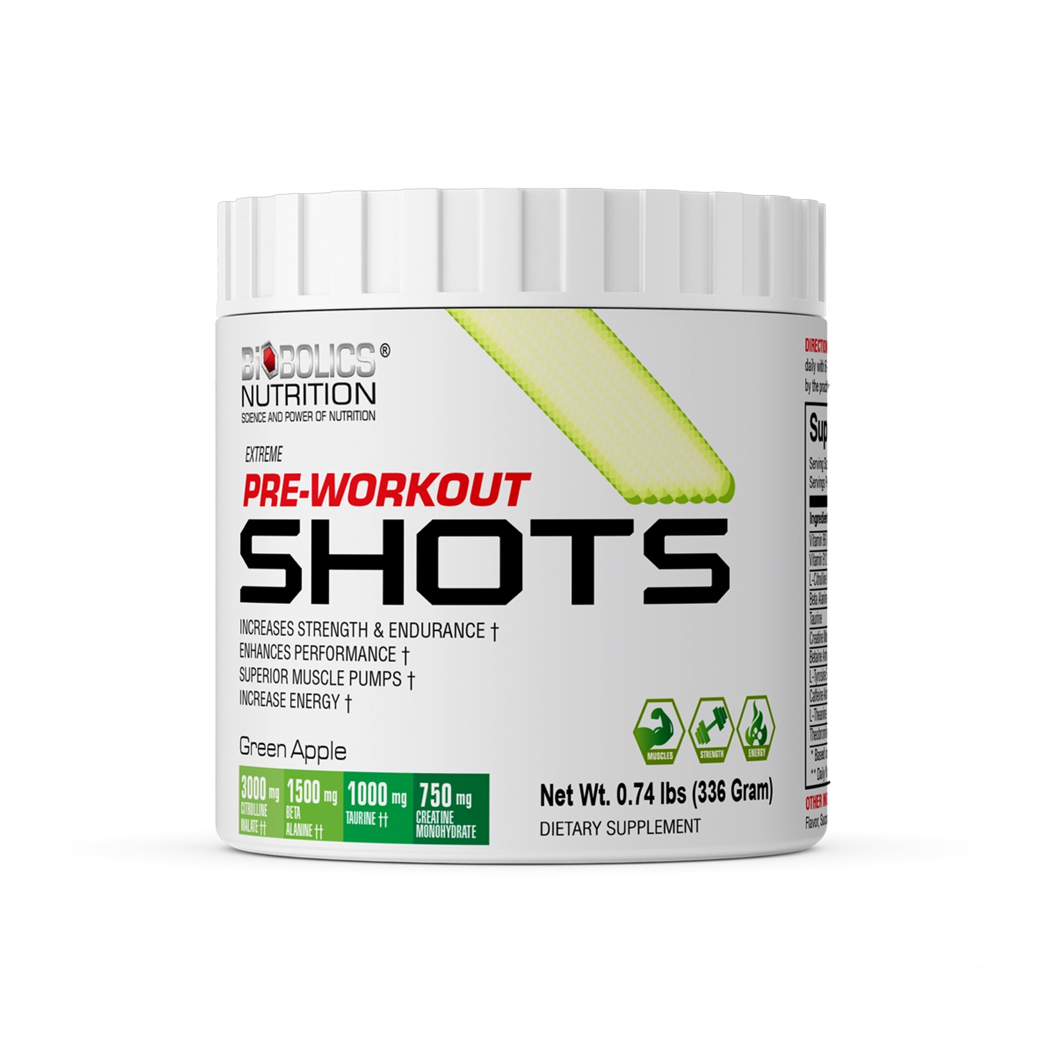 Shots Pre-Workout - Green Apple
